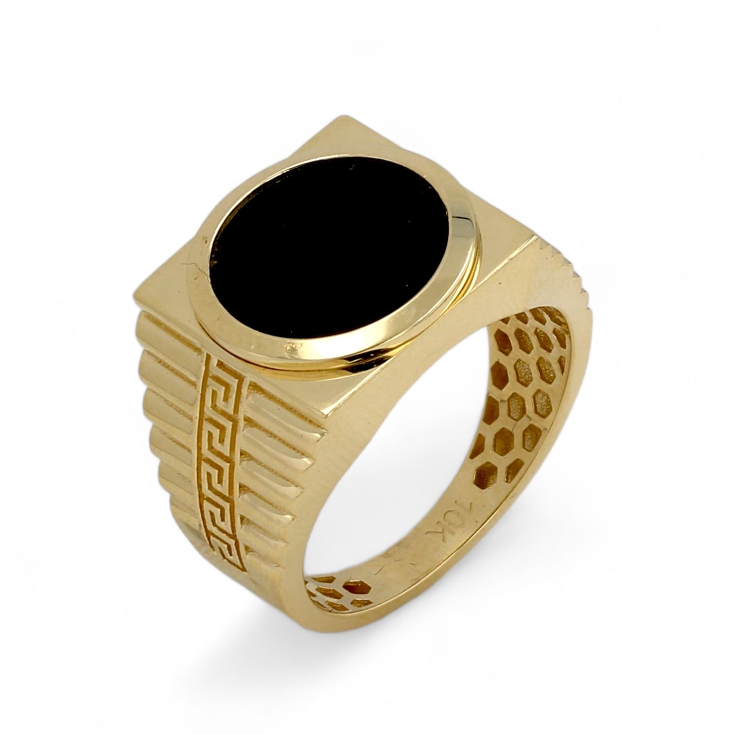 GOLD 14KT Onix Ring
